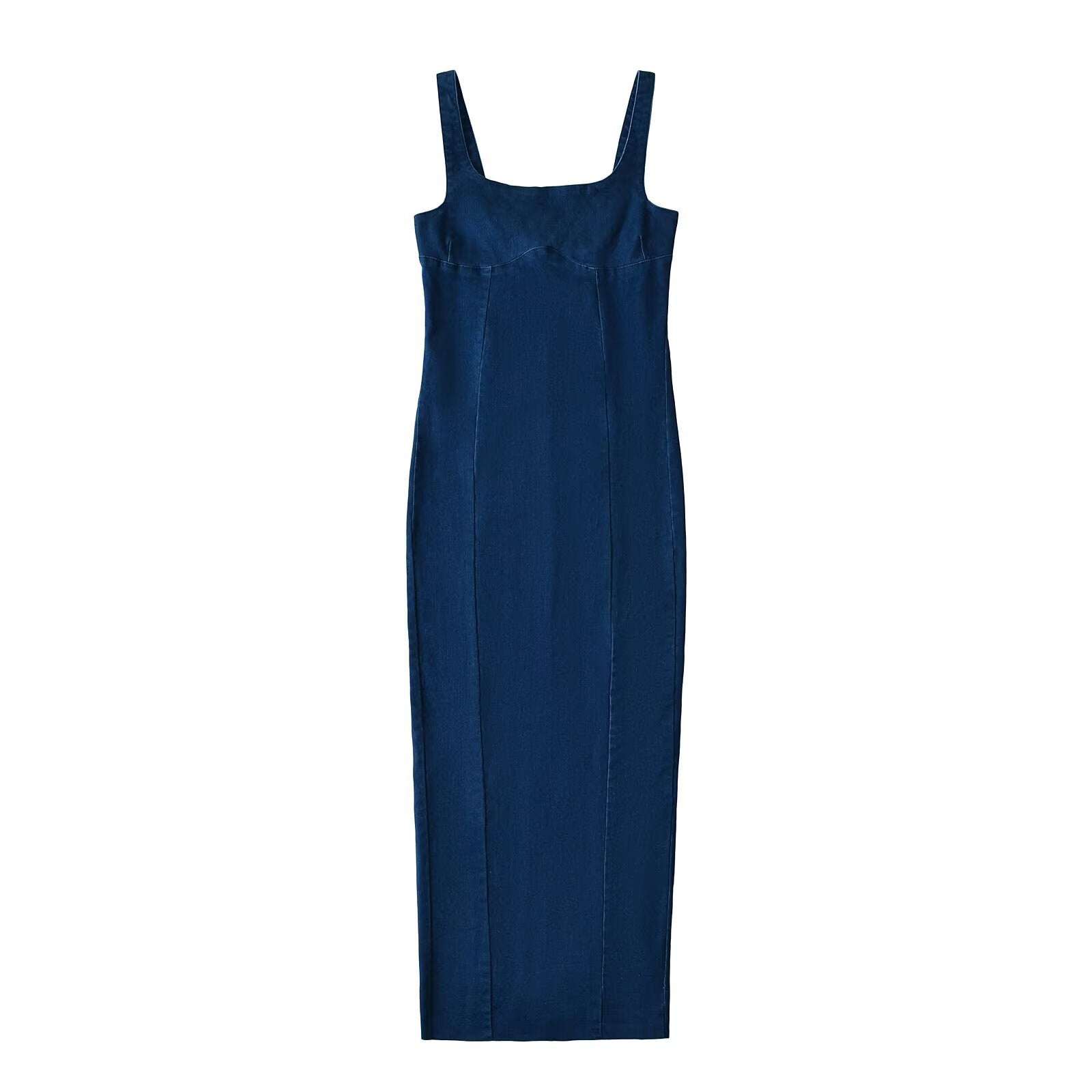 Women's Clothing Hot Selling European and American Style Denim Fitted Backless Dress