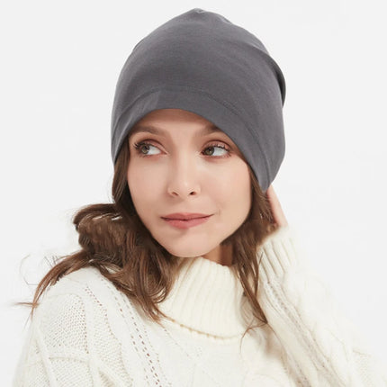 Adult Anti Radiation Protection Beanies Hat Women Men Versatile Faraday EMF Cap Half Silver Fiber RFID Blocking Electromagnetic