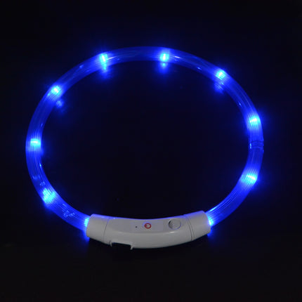 Dog luminous collar luminous pet collar USB charging neck ring LED luminous dog collar