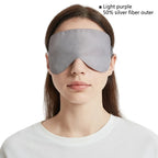 Electromagnetic radiation protective 50% or 100% silver fiber outer layer eye mask Household appliances EMF shielding eye masks