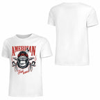 New 2025 Pure cotton short sleeved T-shirt Front print Multiple colors