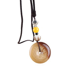 Simple ethnic style Bodhi necklace long sweater chain men's and women's versatile cotton and linen clothing accessories tourist