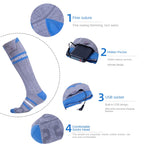 Hot socks for outdoor heating, keeping warm and charging, heating socks for feet, cold and warm feet, electric heating socks for skiing and heating