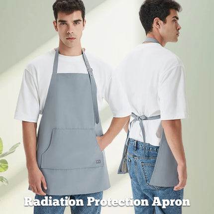 1Pc Cell Phone Emf Shielding Apron Electromagnetic Radiation Protective Silver Fiber Lining Apron Emf Shielding Safety Clothing