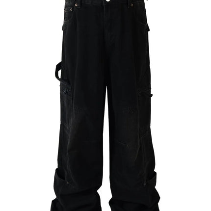 Men‘ s Wide Leg Jeans with Pockets