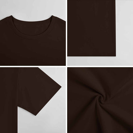 New 2025 Pure cotton short sleeved T-shirt Front print Multiple colors