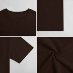 New 2025 Pure cotton short sleeved T-shirt Front print Multiple colors