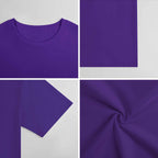 New 2025 Pure cotton short sleeved T-shirt Front print Multiple colors