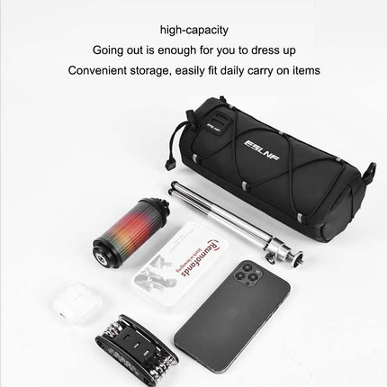 Bicycle front bag for driving, large capacity storage bag, outdoor waterproof riding bag, mountain bike front bag
