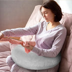 Reading pillow, crocheted arm-support for adults, portable, skin-friendly, TV & breastfeeding.