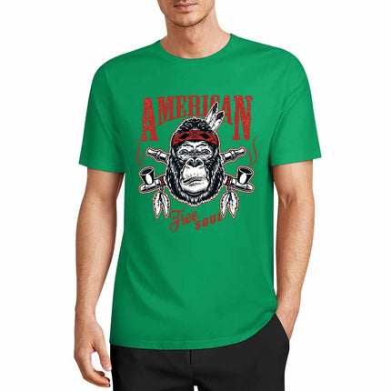 New 2025 Pure cotton short sleeved T-shirt Front print Multiple colors