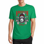 New 2025 Pure cotton short sleeved T-shirt Front print Multiple colors