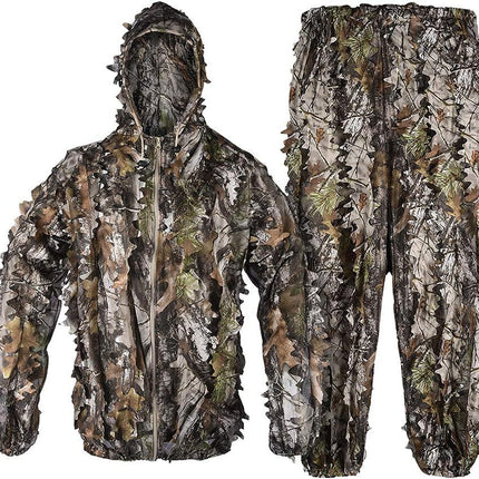 Hunting camouflage big tree camouflage camouflage suit Geely suit 3D bionic three-dimensional camouflage suit Training suit Real CS set