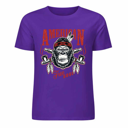 New 2025 Pure cotton short sleeved T-shirt Front print Multiple colors