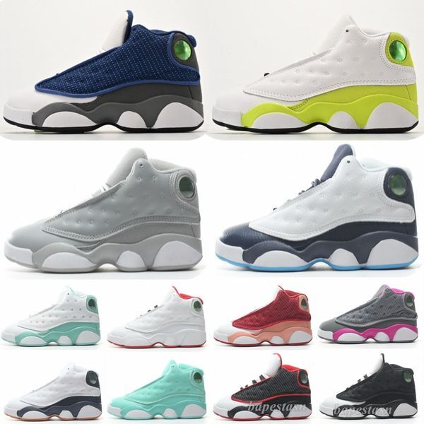 Color: 13# - Size: US11CEUR28 - Kids 13 13S Basketball Shoes Toddler Youth Sneakers Designer Sneakers Girls Boys Running Shoe Black White Blue Pink Red Orange Kid Infants Baby Trainers 25-35