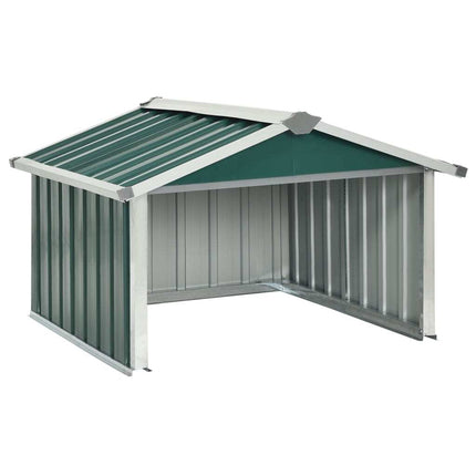 Garden Robot Lawnmower Shed 36.2"x38.2"x24.8" Galvanized Steel Green