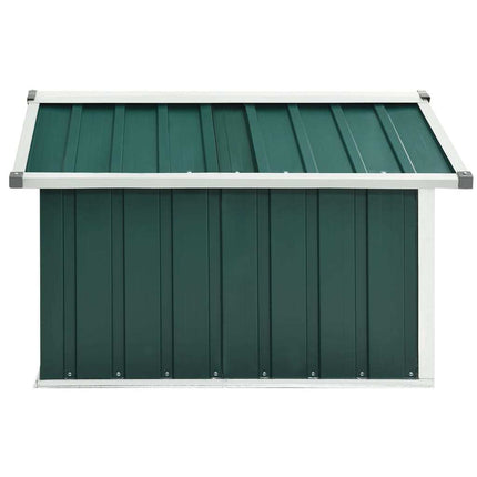 Garden Robot Lawnmower Shed 36.2"x38.2"x24.8" Galvanized Steel Green