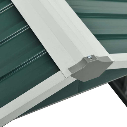 Garden Robot Lawnmower Shed 36.2"x38.2"x24.8" Galvanized Steel Green