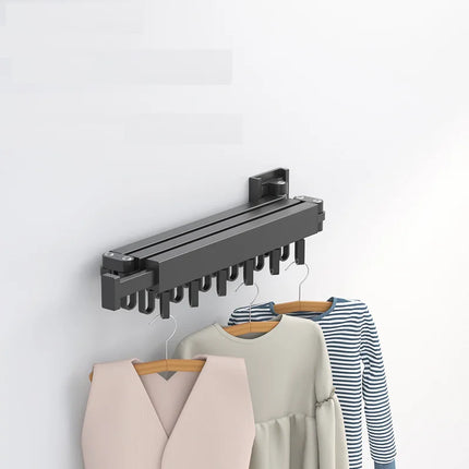Retractable Cloth Drying Rack Folding Clothes Hanger Wall Mount Indoor Amp Outdoor Space Saving Home Laundry Clothesline