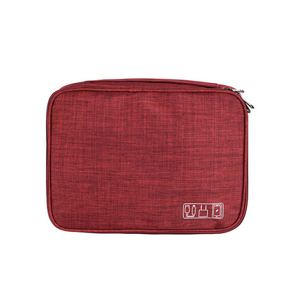 Waterproof Travel Cable Organizer Bag Portable Digital Electronics Storage Pouch for USB Cables Chargers & Gadgets