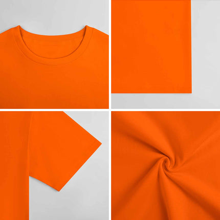 New 2025 Pure cotton short sleeved T-shirt Front print Multiple colors