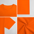 New 2025 Pure cotton short sleeved T-shirt Front print Multiple colors