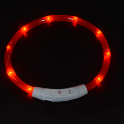 Dog luminous collar luminous pet collar USB charging neck ring LED luminous dog collar