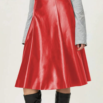 High Waist Skirt with Zipper