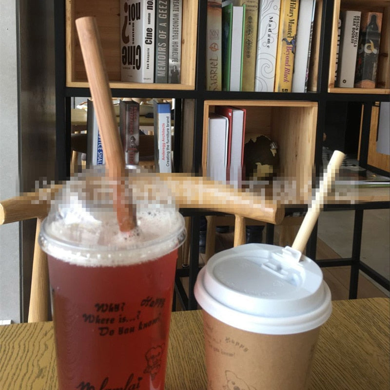 100pcs Eco-Friendly Reusable Bamboo Straws