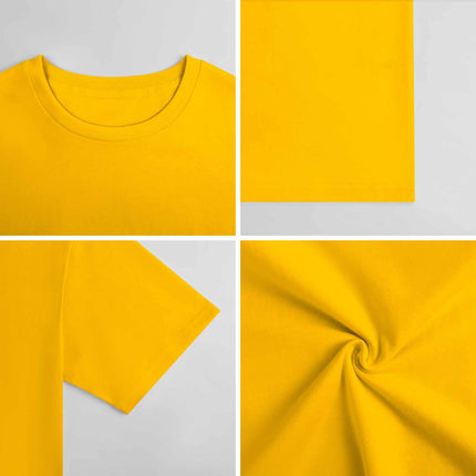 New 2025 Pure cotton short sleeved T-shirt Front print Multiple colors