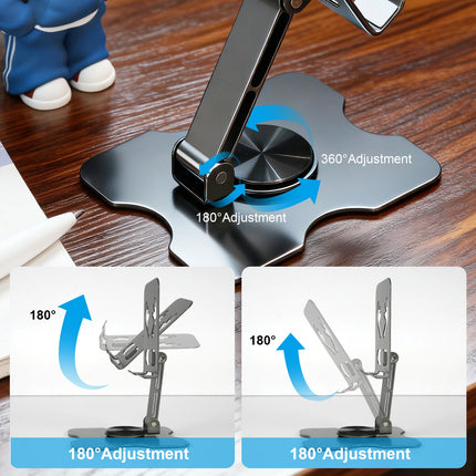 Universal All Aluminum Alloy Foldable Desk Phone Holder Mount Stand For Mobile Phone Holder For Tablet Desktop Metal Holder