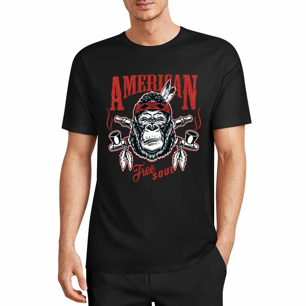 New 2025 Pure cotton short sleeved T-shirt Front print Multiple colors