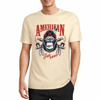 New 2025 Pure cotton short sleeved T-shirt Front print Multiple colors