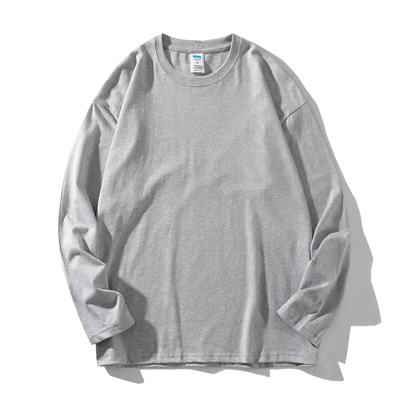 Women's 100% Cotton Loose Fit Long Sleeve Crew Neck T Shirts