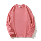 Women's 100% Cotton Loose Fit Long Sleeve Crew Neck T Shirts