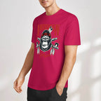 New 2025 Pure cotton short sleeved T-shirt Front print Multiple colors