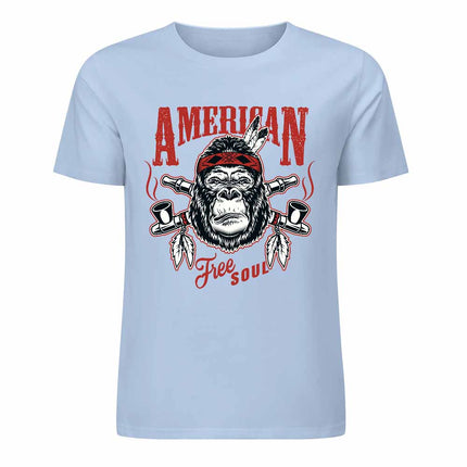 New 2025 Pure cotton short sleeved T-shirt Front print Multiple colors