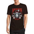 New 2025 Pure cotton short sleeved T-shirt Front print Multiple colors