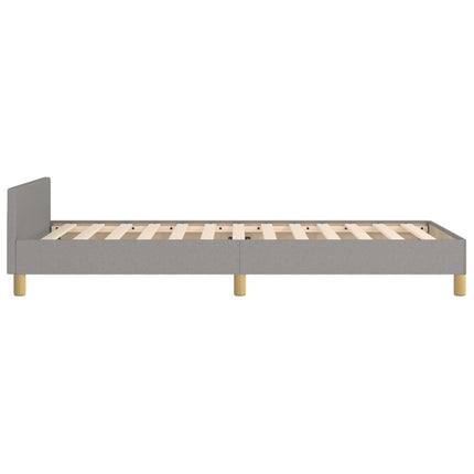 Bed Frame without Mattress Light Gray Twin XL Fabric