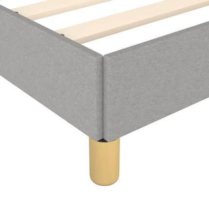 Bed Frame without Mattress Light Gray Twin XL Fabric