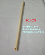100pcs Eco-Friendly Reusable Bamboo Straws