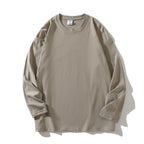 Women's 100% Cotton Loose Fit Long Sleeve Crew Neck T Shirts