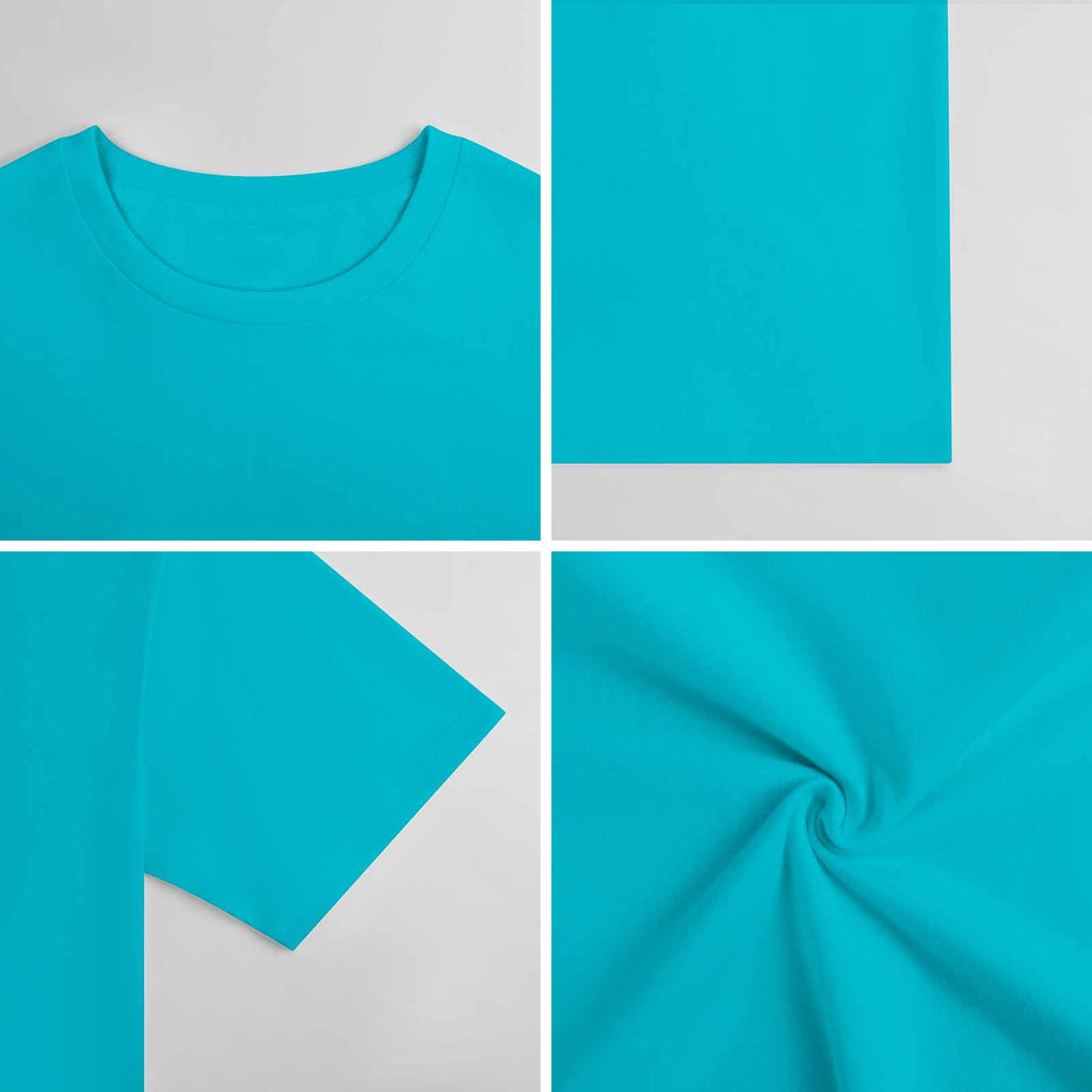 New 2025 Pure cotton short sleeved T-shirt Front print Multiple colors