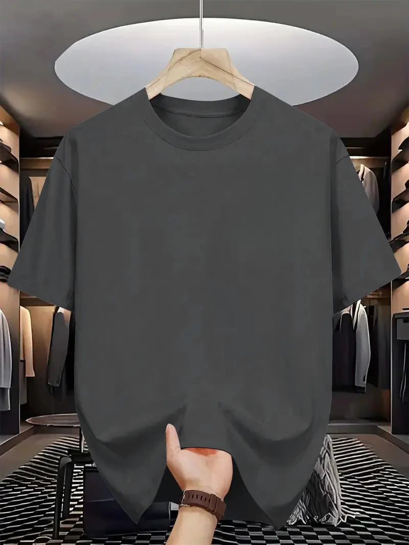 Unisex Classic Cotton T-Shirt Couple Women Men Casual Oversize Girls Solid Color Tees Tops Breathable T Shirt Clothing Ventilate