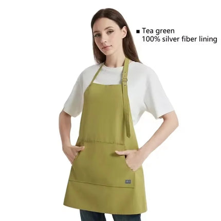 1Pc Cell Phone Emf Shielding Apron Electromagnetic Radiation Protective Silver Fiber Lining Apron Emf Shielding Safety Clothing