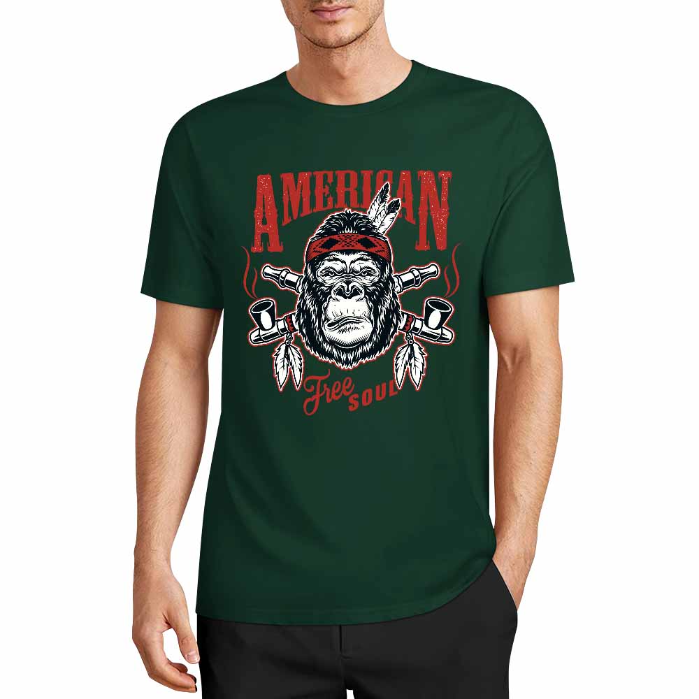 New 2025 Pure cotton short sleeved T-shirt Front print Multiple colors