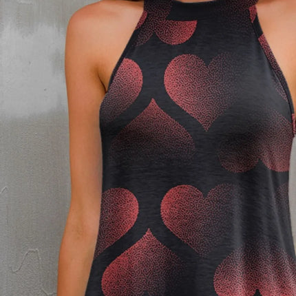 FAM-FAM Printed Grecian Neck Mini Dress