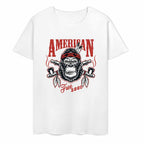 New 2025 Pure cotton short sleeved T-shirt Front print Multiple colors