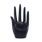 Minimalist hand candlestick black palm shaped tabletop ring storage small ornament