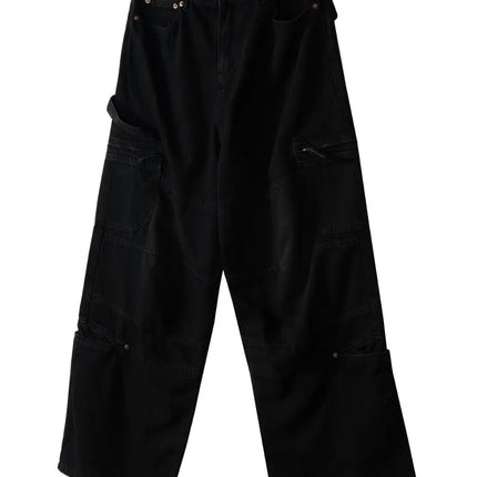 Men‘ s Wide Leg Jeans with Pockets